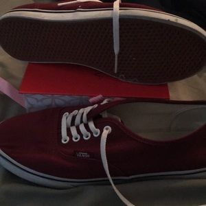 Burgundy Vans